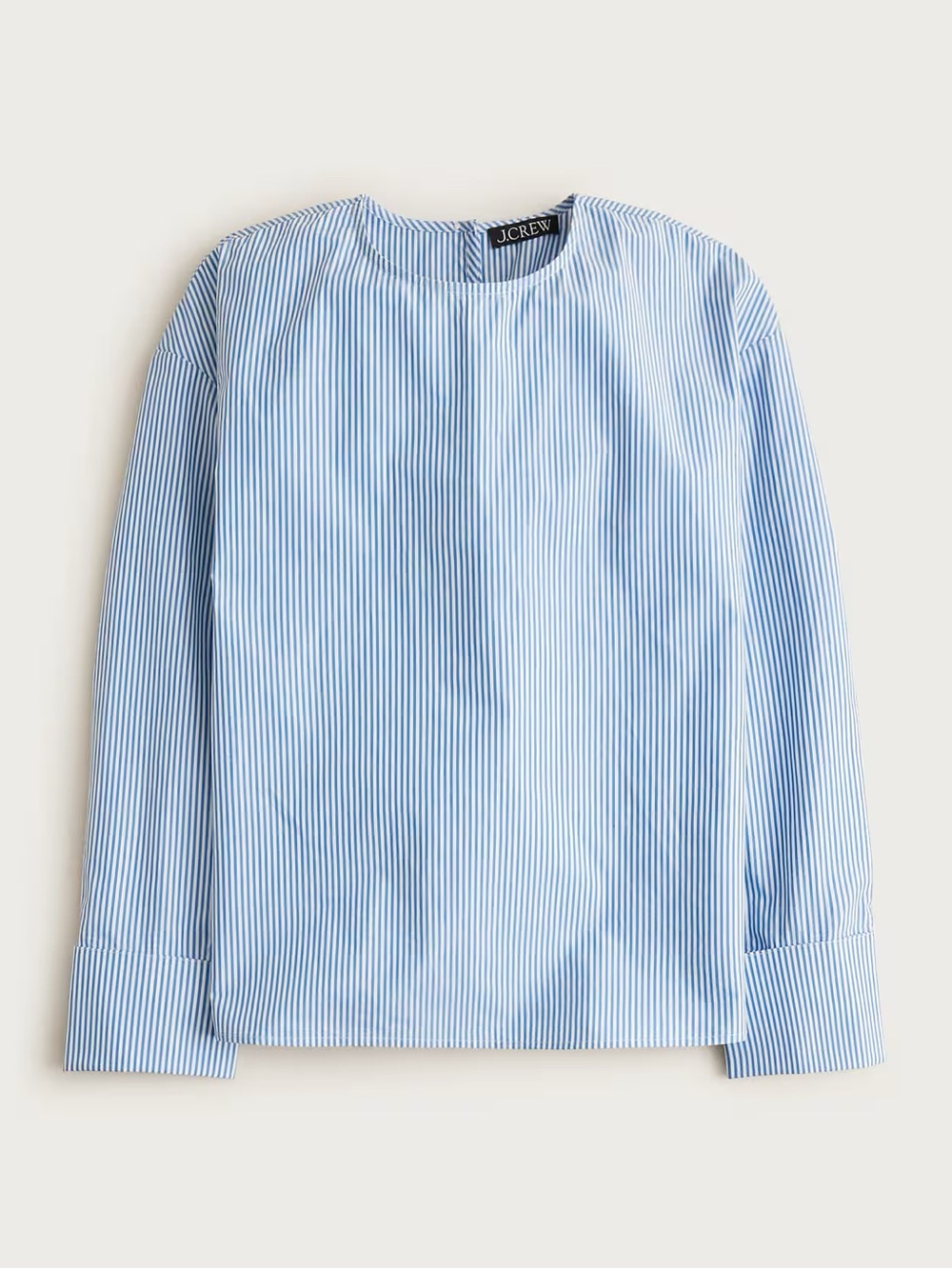 J.Crew | French Cuff Shirt in Striped Cotton Poplin